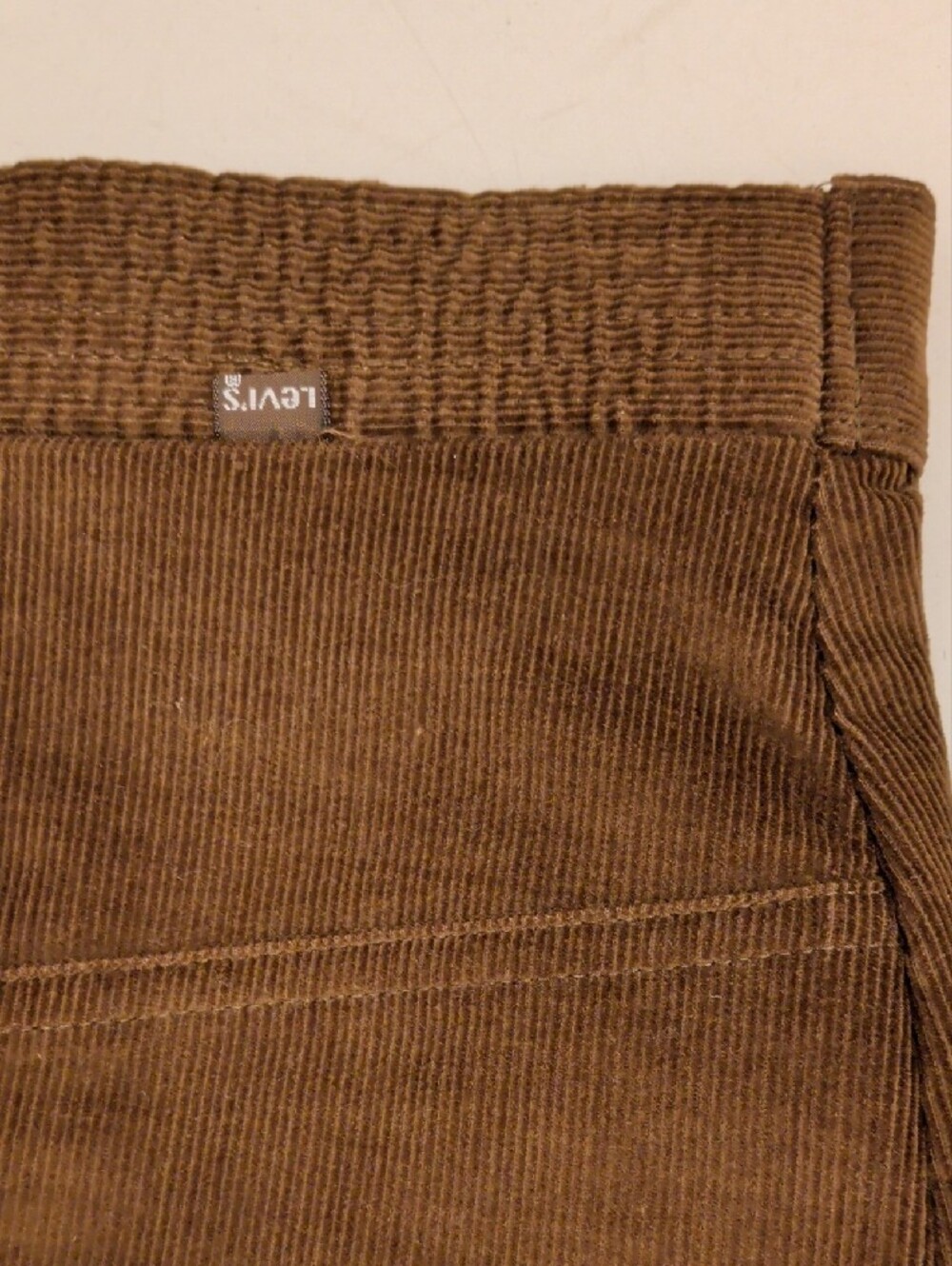Levi's Vintage Corduroy Culottes Brown Gaucho Knickers Mark 9 See Measurements - Picture 5 of 10